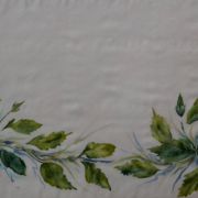 chińska róża na ecru - krepa - pareo jedwabne ręcznie malowane